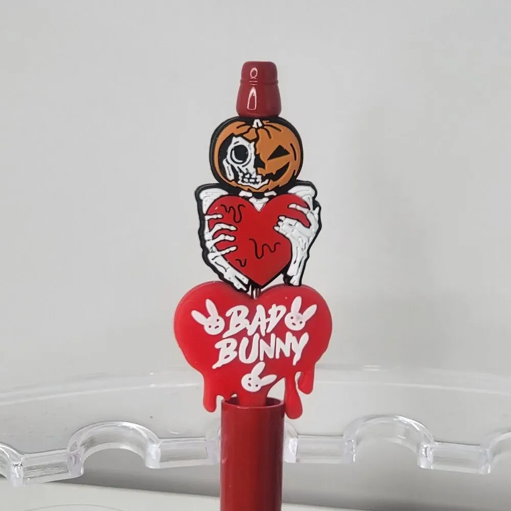 Focal Funny Beaded Pen Bad Bunny Pumpkin Skeleton Halloween